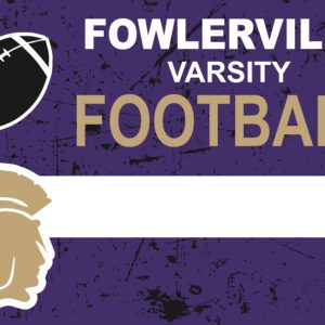 Fowlerville Varsity Football Yard Sign